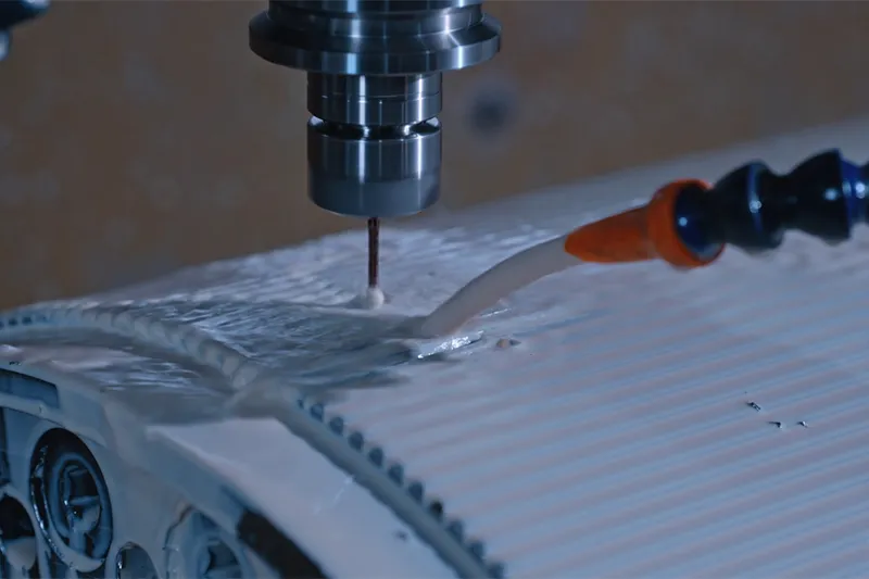 Suction hole drilling