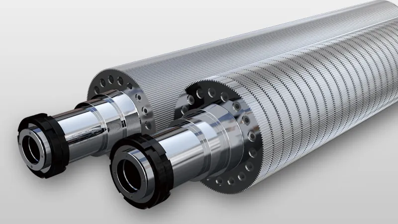 Peripheral Heating Corrugating Rolls